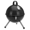 ProGarden Griglia Barbecue a Sfera 31 cm Nera