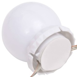 vidaXL Applique Specchio 8 Lampadine LED Bianco Caldo e Bianco Freddo