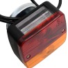 vidaXL Luci Rimorchio 2 pz Rosso 10,5x7,5x10 cm 12V Lampadina Classica