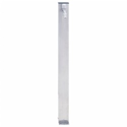 vidaXL Colonna d'Acqua da Giardino 60 cm Acciaio Inox Quadrato