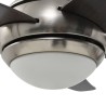 vidaXL Ventilatore da Soffitto Decorato con Luce 128 cm Marrone