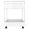 vidaXL Carrello Scrivania bianco lucido 60x45x60 cm Legno ingegnerizzato