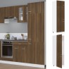 Armadio per Frigo Rovere Marrone 60x57x207 cm Legno ingegnerizzato