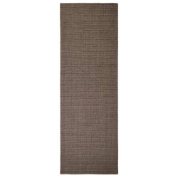 vidaXL Tappeto in Sisal per Tiragraffi Marrone 100x300 cm