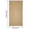 vidaXL Tappeto in Sisal per Tiragraffi 80x150 cm