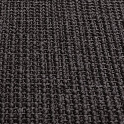 vidaXL Tappeto in Sisal per Tiragraffi Nero 80x200 cm