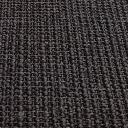 vidaXL Tappeto in Sisal per Tiragraffi Nero 66x150 cm