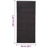 vidaXL Tappeto in Sisal per Tiragraffi Nero 66x150 cm