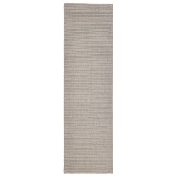 vidaXL Tappeto in Sisal per Tiragraffi Sabbia 100x350 cm