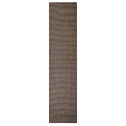 vidaXL Tappeto in Sisal per Tiragraffi Marrone 80x350 cm