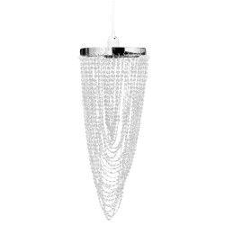 vidaXL Lampadario Sospeso in Cristallo 22 x 58 cm 