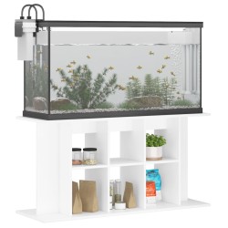 vidaXL Supporto per Acquario 120x40x60 cm in Legno ingegnerizzato Bianco