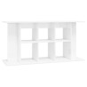 vidaXL Supporto Acquario 120x40x60 cm Legno ingegnerizzato Bianco Lucido