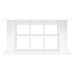 vidaXL Supporto Acquario 120x40x60 cm Legno ingegnerizzato Bianco Lucido