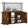 vidaXL Supporto Acquario 121x41x58 cm in Legno ingegnerizzato Rovere Fumo