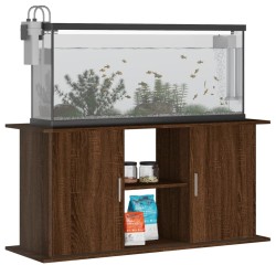 vidaXL Supporto Acquario 121x41x58 cm Legno ingegnerizzato Rovere Marrone