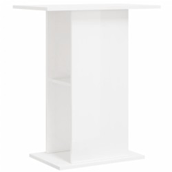 vidaXL Supporto per Acquario 60,5x36x72,5 cm Multistrato Bianco Lucido