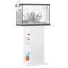 vidaXL Supporto per Acquario 60,5x36x72,5 cm Multistrato Bianco Lucido