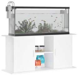 vidaXL Supporto per Acquario 121x41x58 cm in Legno ingegnerizzato Bianco