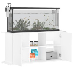 vidaXL Supporto per Acquario 121x41x58 cm in Legno ingegnerizzato Bianco