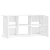 vidaXL Supporto Acquario 121x41x58 cm Legno ingegnerizzato Bianco Lucido