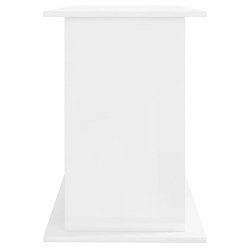 vidaXL Supporto Acquario 121x41x58 cm Legno ingegnerizzato Bianco Lucido