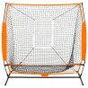 vidaXL Rete da Allenamento Multisport Baseball Nera 174x76x158,5 cm