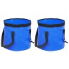 vidaXL Secchi Pieghevoli 2 pz Blu 30 L in PVC