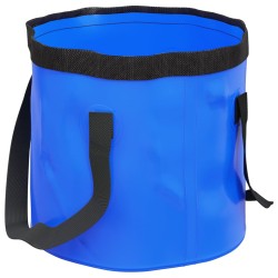 vidaXL Secchi Pieghevoli 2 pz Blu 30 L in PVC