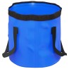 vidaXL Secchi Pieghevoli 2 pz Blu 30 L in PVC