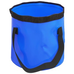 vidaXL Secchi Pieghevoli 2 pz Blu 30 L in PVC