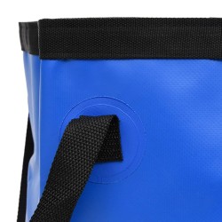 vidaXL Secchi Pieghevoli 2 pz Blu 30 L in PVC