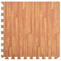 vidaXL Tappetino a Incastro 24 pz Venature Legno 8,64 ㎡ Schiuma EVA