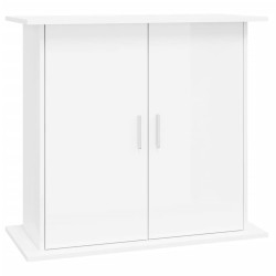 vidaXL Supporto Acquario 81x36x73cm in Legno ingegnerizzato Bianco Lucido