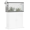 vidaXL Supporto Acquario 81x36x73cm in Legno ingegnerizzato Bianco Lucido