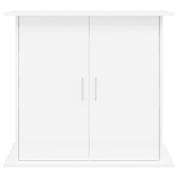 vidaXL Supporto Acquario 81x36x73cm in Legno ingegnerizzato Bianco Lucido