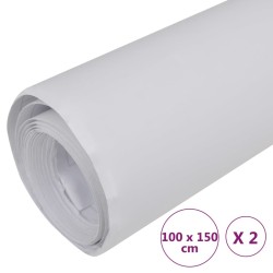 vidaXL Pellicole per Auto 2pz Bianco Opaco 100x150cm