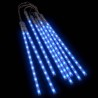 vidaXL Luci Meteoriche 8 pz 30cm Blu 192 LED Interni Esterni