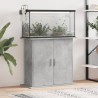 vidaXL Supporto Acquario 81x36x73 cm Legno ingegnerizzato Grigio Cemento