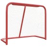 vidaXL Porta da Hockey Rossa e Bianca 183x71x122 cm in Poliestere