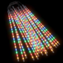 vidaXL Luci Meteoriche 20 pz 50cm Colorate 720 LED Interni Esterni