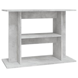 vidaXL Supporto Acquario 80x35x60 cm Legno ingegnerizzato Grigio Cemento