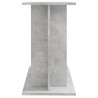 vidaXL Supporto Acquario 80x35x60 cm Legno ingegnerizzato Grigio Cemento