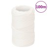 vidaXL Corda Nautica Completamente Bianca 2 mm 100 m in Polipropilene