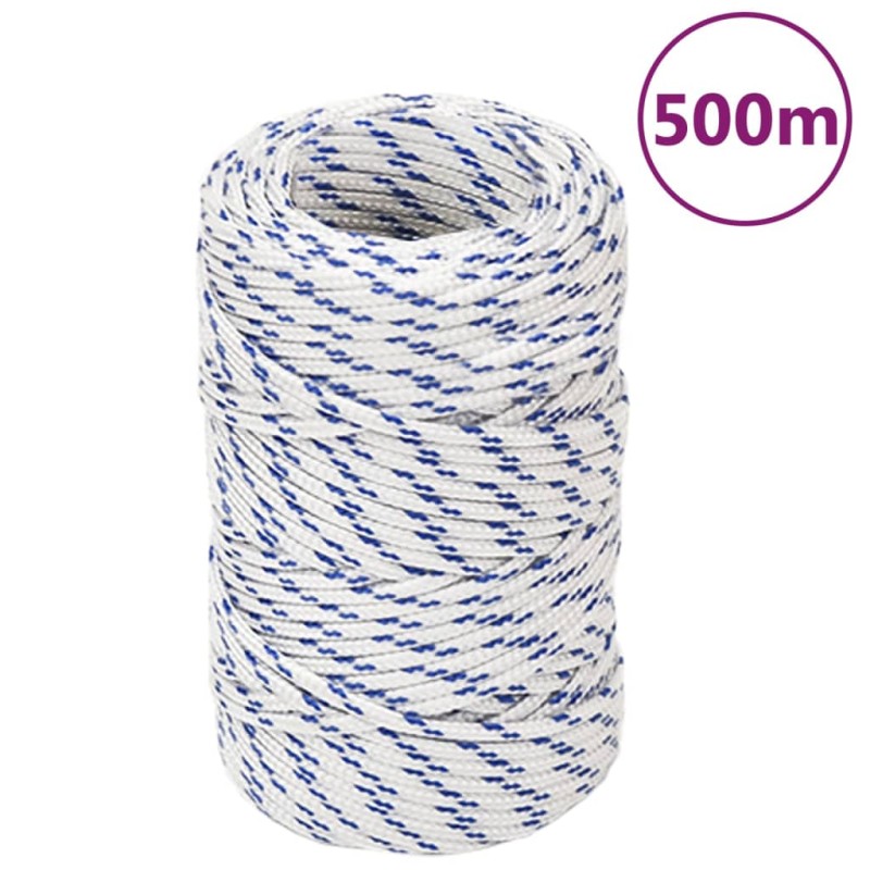 vidaXL Corda Nautica Bianca 2 mm 500 m in Polipropilene