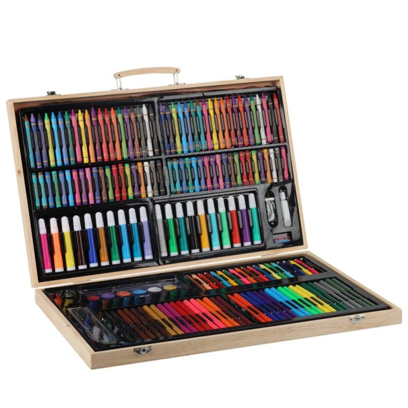 Artist Set Pittura 180 pz in Scatola di Legno