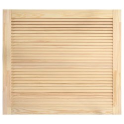 vidaXL Anta a Lamelle in Legno Massello di Pino 39,5x39,4 cm