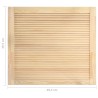 vidaXL Anta a Lamelle in Legno Massello di Pino 39,5x39,4 cm