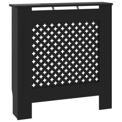 vidaXL Copertura per Radiatore Nera in MDF 78 cm