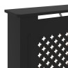 vidaXL Copertura per Radiatore Nera in MDF 78 cm